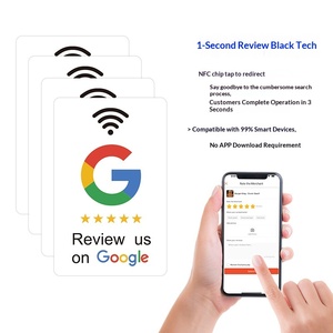 Tarjeta NFC de PVC con Impresión Personalizada, Programable, Cambia la URL en Cualquier Momento, Redes Sociales, Tarjeta NFC de Plástico <span class=keywords><strong>para</strong></span> Reseñas de Google - Product Image 2