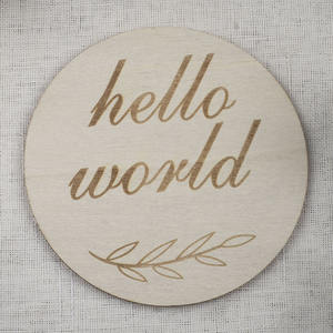 Carta di annuncio nascita del neonato TK carte pietra miliare del bambino in legno stagionali blocchi di carta di legno uso quotidiano - Product Image 5