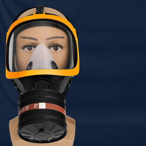 Masker <span class=keywords><strong>Gas</strong></span> wajah, peralatan pelindung pribadi, masker <span class=keywords><strong>Gas</strong></span> silikon wajah penuh dapat disesuaikan Perlindungan kimia pemadam kebakaran - Product Image 5