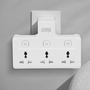 Prise de courant universelle Winning Star Power Socket ST-4034 à 3 prises, adaptateur de sécurité 220V en ABS - Product Image 3