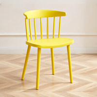 Chaises de salle à manger modernes, simples et colorées, tables et chaises de lecture, chaises de loisirs nordiques Windsor, avec dossiers