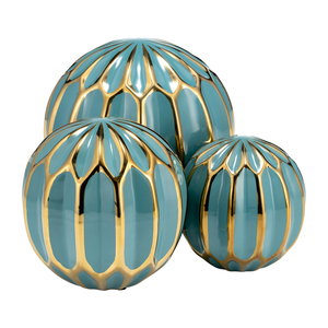 Sfere in Ceramica Decorative con Motivi Geometrici, Scultura per Arredamento Casa, Centrotavola per Bagno, Ufficio, Soggiorno - Product Image 5