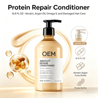 Acondicionador Reparador de Cabello con Proteínas de la Serie Salon Expert, Suaviza las Puntas Abiertas y Rizadas, Aporta Brillo Sedoso al Cabello Peinado con Calor