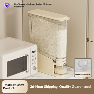Dispensador de cocina por gravedad para arroz <span class=keywords><strong>y</strong></span> harina, contenedor de almacenamiento para cereales, dispensador de arroz para espacios reducidos - Product Image 2