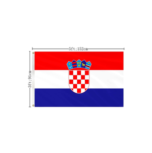 Affiche de bannière de haute qualité de vente chaude personnalisée impression numérique 3 * 5ft <span class=keywords><strong>croatie</strong></span> drapeau tous les drapeaux de pays - Product Image 2