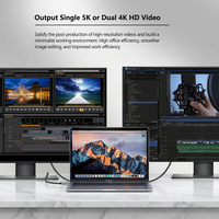 Câble USB4 tressé OEM ODM 240W 40 Gbit/s, transfert de données haute vitesse, vidéo 5K double 4K, Type C vers C pour Thunderbolt 4 MacBook, vente en gros
