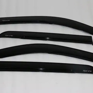 Pare-soleil de porte KQD Brand en PC, protection et décorations de luxe, noir foncé/noir transparent pour Hilux Vigo - Product Image 5