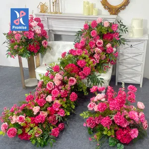 Обещание, Искусственный Розовый Шелковый цветочный набор для свадебных праздничных украшений, День матери, рождественский стол, бегун, Свадебный бегун - Product Image 1