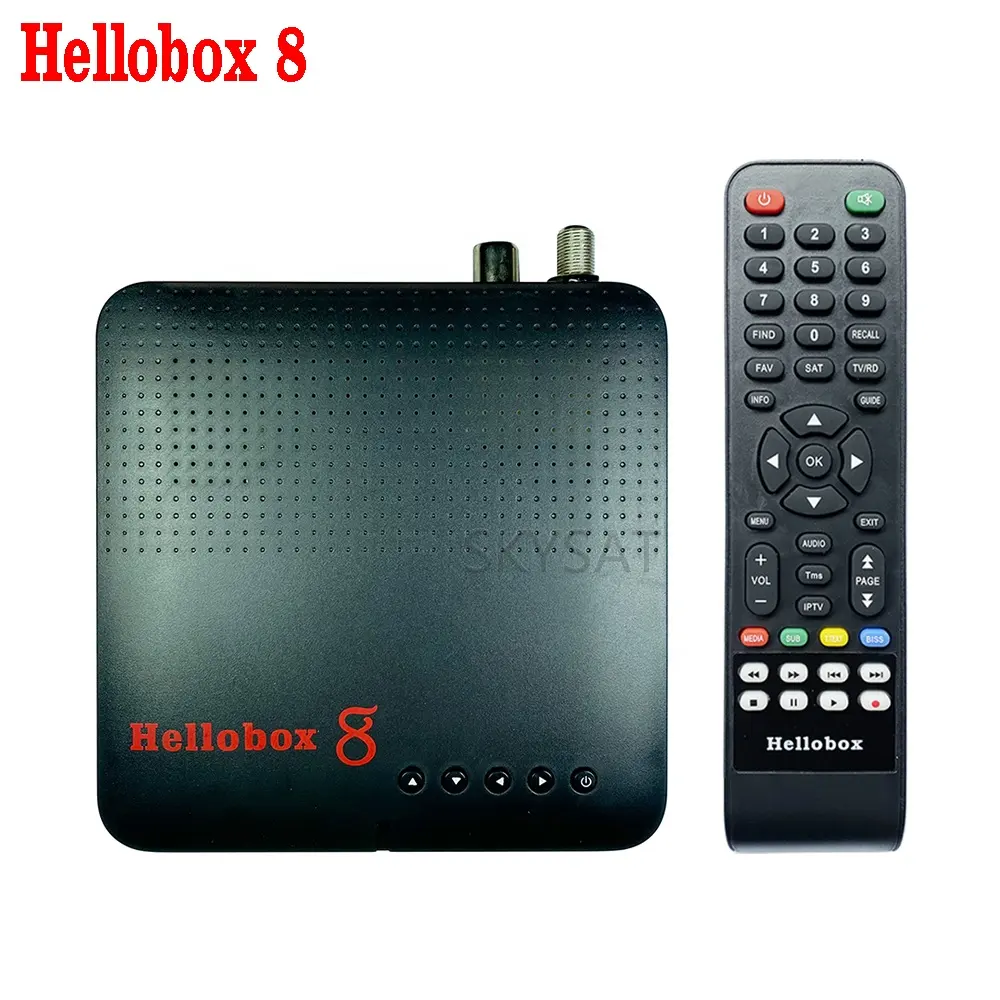 Hellobox 8 H.265 DVB-S2 DVB-SX2 DVB-T2 TV Satellitare Ricevitore supporto Auto PowerVu Auto Biss Youtube xtream IPTV CCCam Truffa