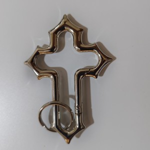 Mosquetón de resorte de aleación de Zinc, llavero cruzado Y2K, construcción de plata negra, llavero de crucifijo, colgante cruzado de cintura, uso de escalador - Product Image 6