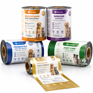 Custom Flexible Pet Nutrition Packaging Roll Film Pet Food Packaging Rollstock Gravure Printed High Barrier <b>Laminated</b> Film - Product Image 1