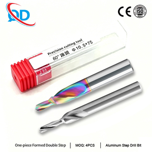 Broca escalonada de carburo M3-M12, herramienta 2 en 1 para taladrar y chaflanar, para mecanizado CNC de aluminio y metales blandos - Product Image 1