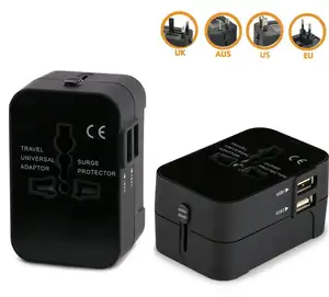 Multifunction Travel Charger USB Type C Plug Quick Plugs Sockets Travel EU UK AU US Portable Mobile Phone Charging Head