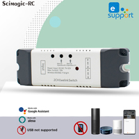 Ewelink F0803 Interrupteur intelligent universel pour la domotique, contrôleur de porte de garage intelligent WiFi 2CH DC 7-32V sans RF 433MHz sans USB