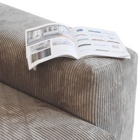 Ensemble de canapés modulaires nordiques en tissu en forme de L, mousse haute densité, respirant, confortable, durable, design moderne, meubles pour la maison