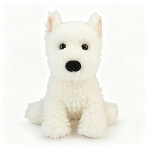 Peluche personnalisée <span class=keywords><strong>Westie</strong></span>, animal en peluche doux et moelleux, chien terrier en peluche pour cadeau et décoration de la maison - Product Image 1