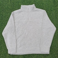 Vêtements pour hommes, style streetwear personnalisé, sweat à col zippé, col rond, brodé, surdimensionné, manches longues, coton, unisexe