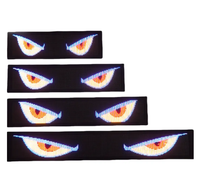 Écran LED couleur pour voiture fabriqué en Chine, yeux de démon flexibles pour camion, sept tailles disponibles, décoration amusante pour vitres de voiture