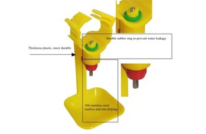 Bebedero pezón automático <span class=keywords><strong>para</strong></span> aves de corral - Product Image 4