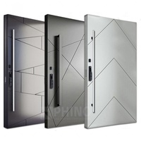 Porte Pivotante d'Entrée Principale en Acier Inoxydable, Antivol et Antibalistique, Design Américain Moderne, Fournisseur Chinois de Premier Plan pour Résidences