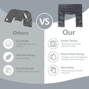 Lò vi sóng sưởi ấm pad cho cổ vai và đau lưng cứu trợ ẩm nhiệt gói bọc - Product Image 6