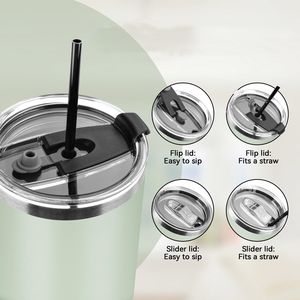 Tumbler in acciaio inossidabile No sversamento tazza da caffè isolata sottovuoto a doppia parete con incisione Laser facile da fissare nella tua auto - Product Image 5