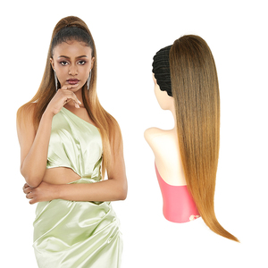 Julianna Kanekalon fibra recién llegados Cola de Caballo De Cabello Sintetico extensión cordón sintético falso <span class=keywords><strong>coleta</strong></span> pieza de <span class=keywords><strong>pelo</strong></span> - Product Image 1