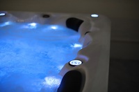JIHUA conteneur d'expédition de piscine sans fin de 40 pieds en fibre de verre acrylique, spa de natation de haute qualité