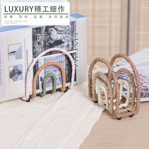 Handmade <b>Bookends</b> Desktop Storage Rack Paper Material Vertical Design For Office Home Decor - Product Image 1