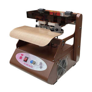 Petite <span class=keywords><strong>machine</strong></span> <span class=keywords><strong>à</strong></span> encrurer le <span class=keywords><strong>cuir</strong></span> horizontale double face avec régulation de vitesse progressive, équipement de revêtement <span class=keywords><strong>à</strong></span> rouleaux synchronisé - Product Image 2