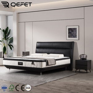 Hiện Đại Nữ Hoàng Kích thước nổi khung giường với đèn LED Heavy Duty Board hỗ trợ & Acrylic feet cho phòng ngủ chính - Product Image 4