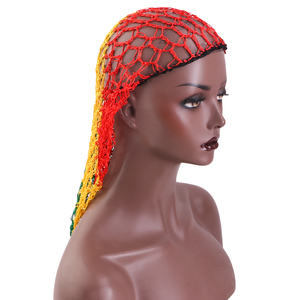 Bonnet en maille pour femmes, extra long, pour <span class=keywords><strong>cheveux</strong></span>, crochet, snood, couvre-<span class=keywords><strong>cheveux</strong></span> de <span class=keywords><strong>nuit</strong></span>, turban, maille en rayonne - Product Image 6