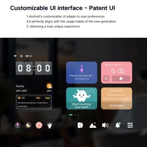 Vercon AI miroir TV haute qualité miroir de salle de bain intelligent grande taille Android 11 Youtube <span class=keywords><strong>Spotify</strong></span> Bluetooth vanité hôtel villa - Product Image 5