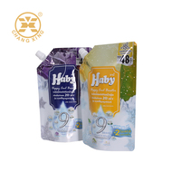 Sachets souples personnalisés avec bec verseur pour détergent et adoucissant de qualité chimique, en plastique et aluminium, 500 ml, 720 ml