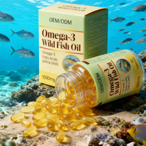 Capsule Morbide di Olio di Pesce <span class=keywords><strong>Omega</strong></span> <span class=keywords><strong>3</strong></span> da Fonte Selvatica, Integratore Alimentare ad Alta Concentrazione di EPA e DHA, Certificato HALAL GMP ISO9001 - Product Image 6