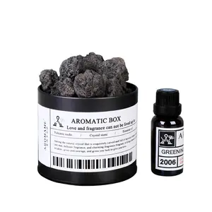 Difusor de pedra de cristal óleo essencial sem fogo conjunto de rocha vulcânica aromaterapia pedra quarto fragrância de ar atacado
