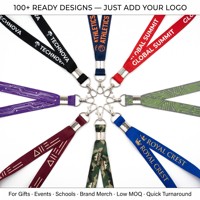 Lanière personnalisée avec logo du fabricant, impression sérigraphique, crochet durable en forme d'aigle, lanière en polyester brodée et tissée