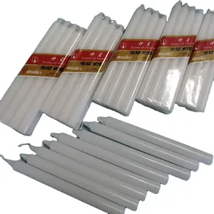 Topchina Wholesale Stars Of Heaven Brand Pure Paraffin Wax Religious White Velas Stick Pillar Candle Hot Sale In Africa