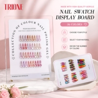 Livre d'échantillons professionnel de 120 couleurs de vernis à ongles pré-peints avec gel, pour usage en salon, fournitures de manucure, OEM