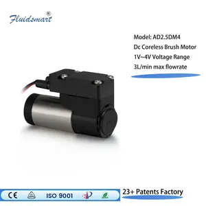 3000ml/Min Flow Silent Electric Diaphragm Pump Custom Low Power Small DC Air Pump Sampling Mini Pump