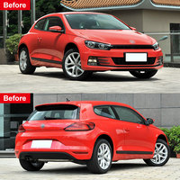 Pour VW Volkswagen Scirocco 2015-2017, mise à niveau vers un kit carrosserie de style R, pare-chocs avant et arrière de haute qualité
