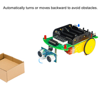 Kit de Coche Ultrasónico para Evitar Obstáculos OKYN-Y2350 con Pantalla LED para Aprender a Programar