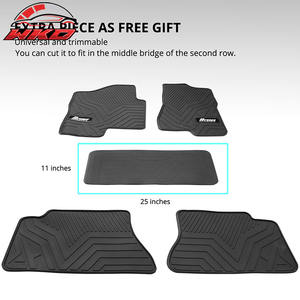 Alfombrillas de látex para Chevy Silverado 1500 Crew Cab 1999-2006, alfombras para todo tipo de clima, 5 piezas, estilo IKON, impermeables - Product Image 6