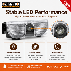 ไฟส่องโลโก้เลเซอร์ LED สำหรับรถยนต์ <span class=keywords><strong>VOLKSWAGEN</strong></span> ของ VW - Product Image 3