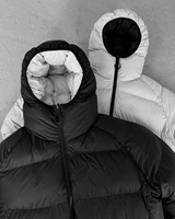 Vestes matelassées réversibles thermiques en gros OEM pour hommes, fermeture éclair, surdimensionnées, coupe-vent d'hiver, doudounes pour homme