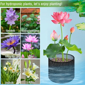 P498 4 paniers flottants en PVC <span class=keywords><strong>pour</strong></span> <span class=keywords><strong>bassin</strong></span>, sacs <span class=keywords><strong>de</strong></span> <span class=keywords><strong>plantation</strong></span> respirants <span class=keywords><strong>pour</strong></span> plantes aquatiques, jardin aquatique <span class=keywords><strong>de</strong></span> balcon, hydroponie, carpes koï - Product Image 4