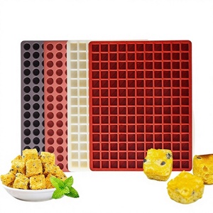 Moules carrés personnalisés pour friandises pour animaux de compagnie, en silicone de qualité alimentaire, pour blocs de yaourt lyophilisé, pâtes, fruits, thé, modèle TGM - Product Image 1