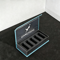 Caja de Cartón Magnética con Solapa para Pequeñas Empresas, con 5 Compartimentos para Viales de 10ml, 2ml, 5ml y 3ml