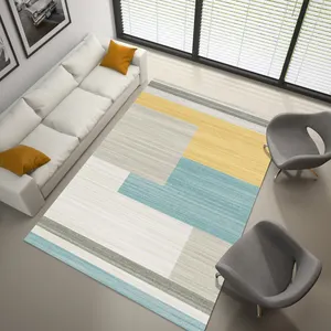 Alfombra con estampado 3d de diseño moderno, tapete de Tela con estampado geométrico, grande, para sala de estar, dormitorio y centro de casa