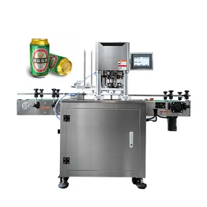 2022 Nieuwe Ontwerp Niet Roterende Automatische Drank Soda Kan Seamer Sluitmachine Bier Inblikken Machine